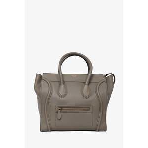 Celine 2011 Grey Smooth Leather Luggage Phantom Tote
